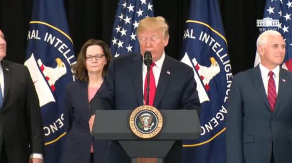 USA: Trump praises CIA during swearing in for first female director