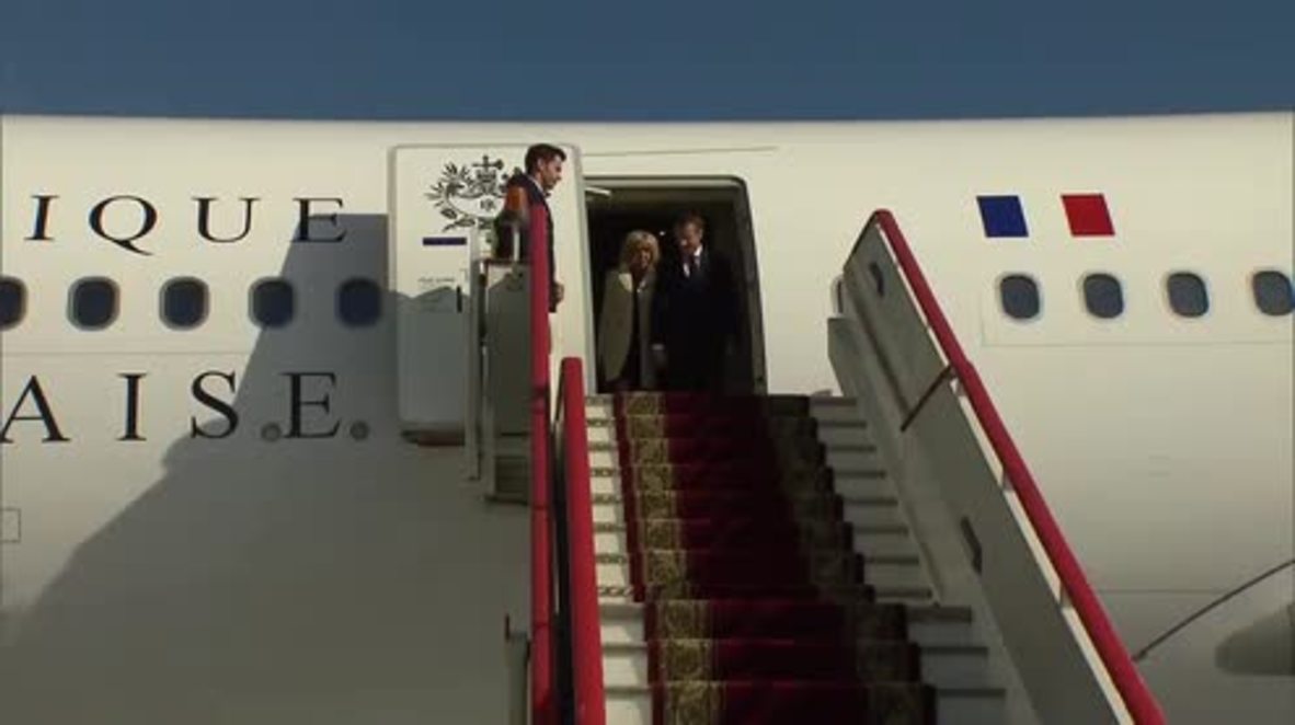 Rusia: Macron llega a San Petersburgo para participar en SPIEF