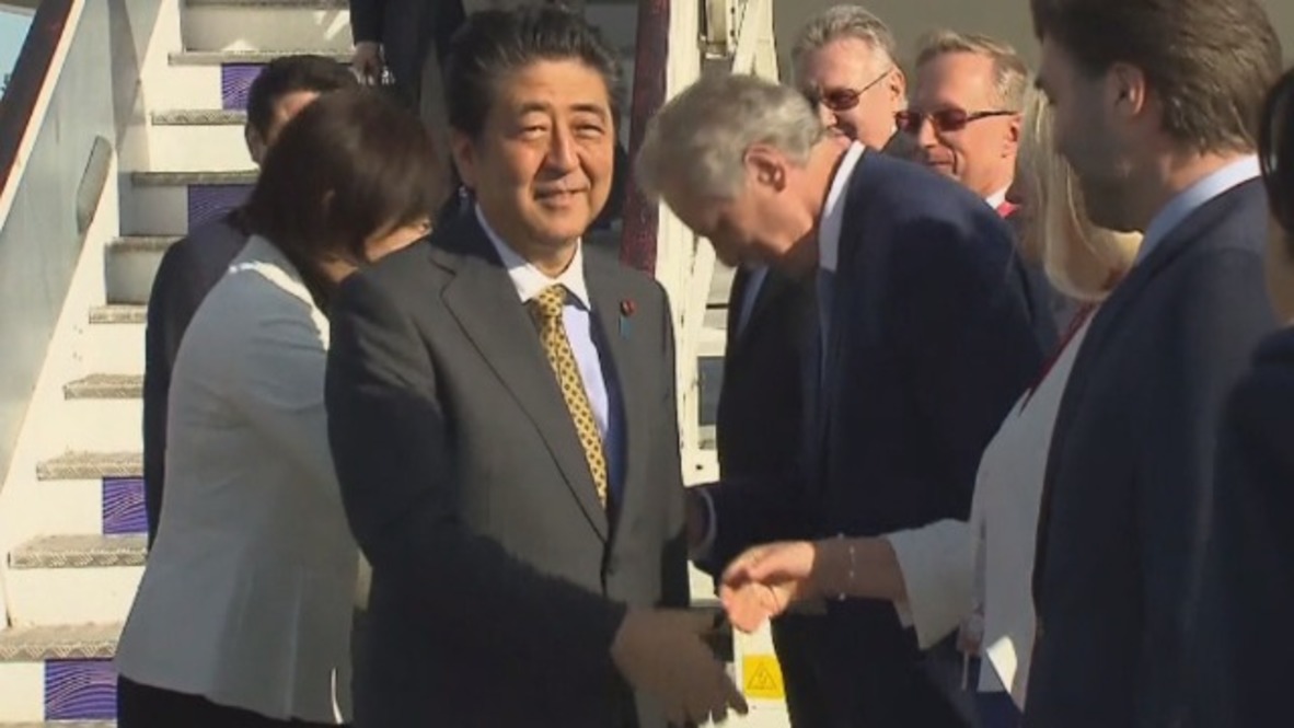 Rusia: Abe llega a San Petersburgo para participar en SPIEF