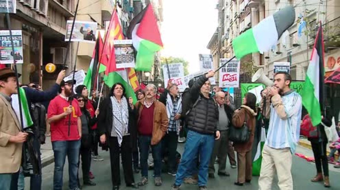 Argentina: Protesters call on Argentine FA to boycott Israel warm up