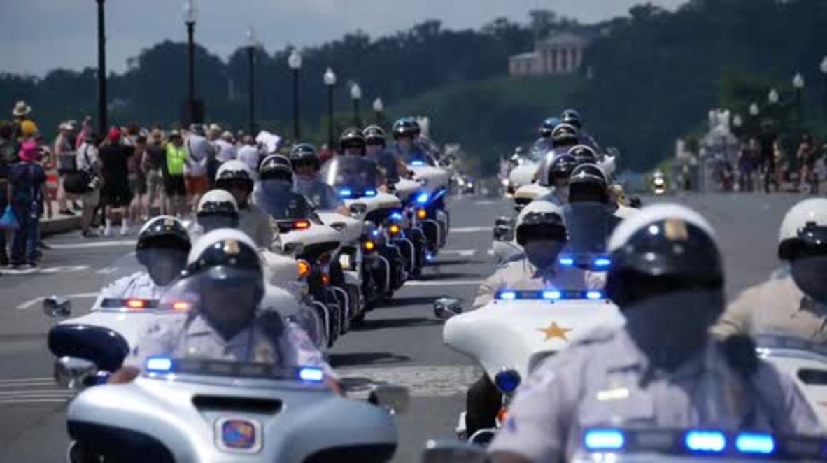 USA: Thousands of bikers join Rolling Thunder ride through Washington DC