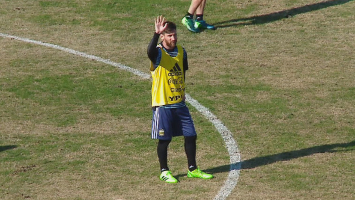 Messi leads Argentina squad in training session ahead of World Cup
