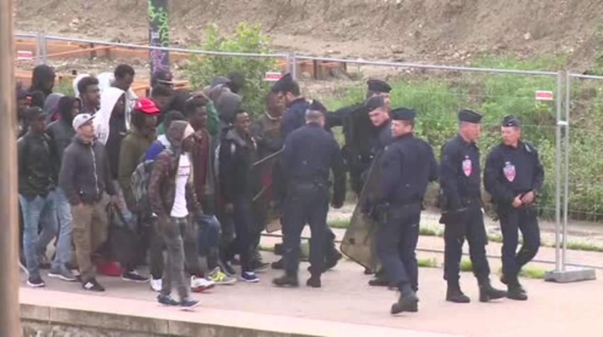 France: Authorities begin eviction of Millennium migrant camp in Paris