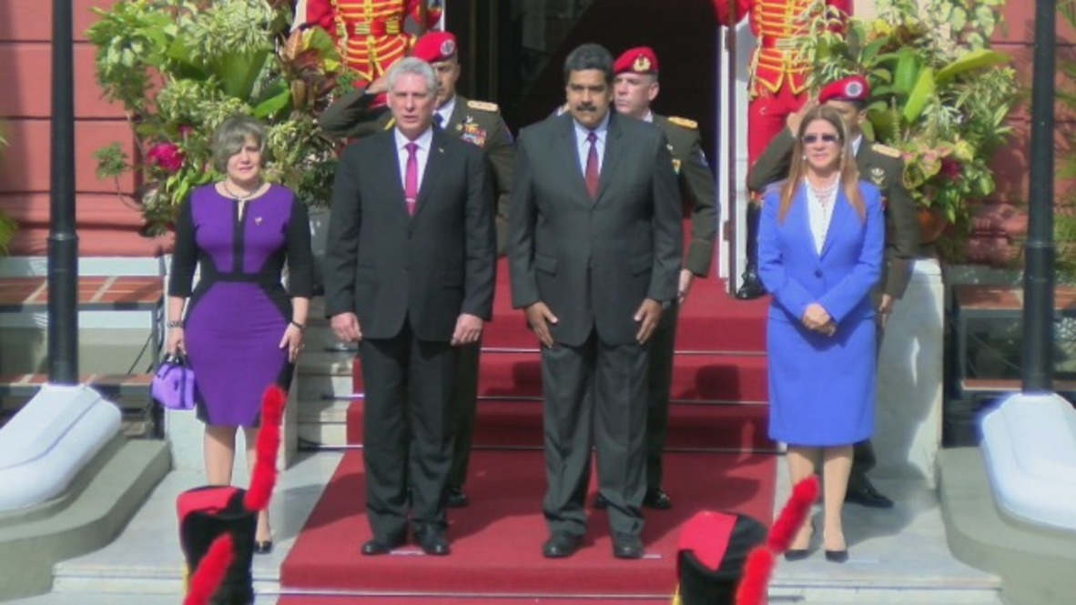 Venezuela: 'You can count on Cuba today and always' - Cuban Pres. visits Maduro