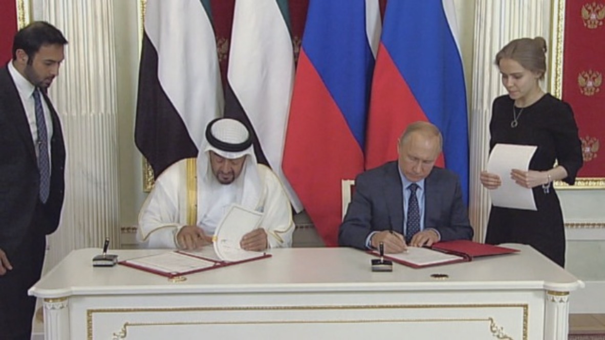 Russia: Putin and Abu Dhabi Crown Prince sign off strategic partnership
