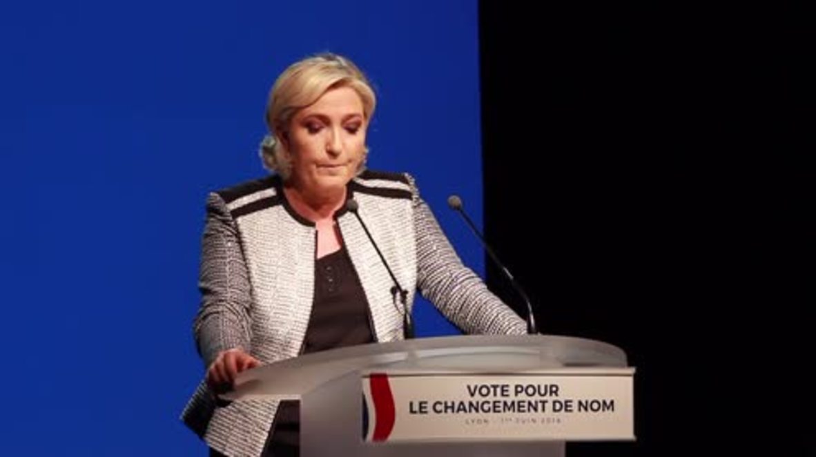 France: Front National changes name to 'Rassemblement National'