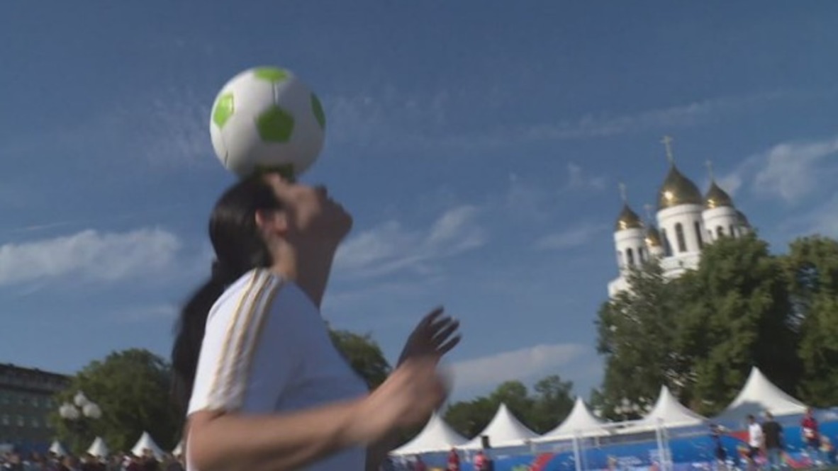 Russia: 'I even cried' - Football-juggling model on World Cup emotions
