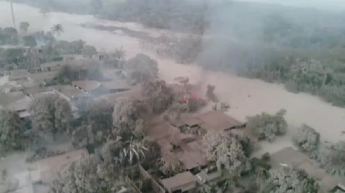 Guatemala: Drone captures destruction caused by Fuego eruption