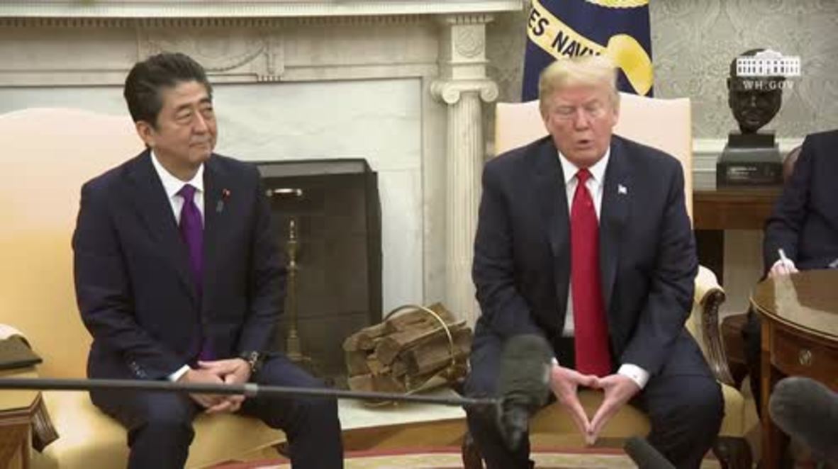 USA: 'Summit is all ready to go' - Trump and Abe talk North Korea