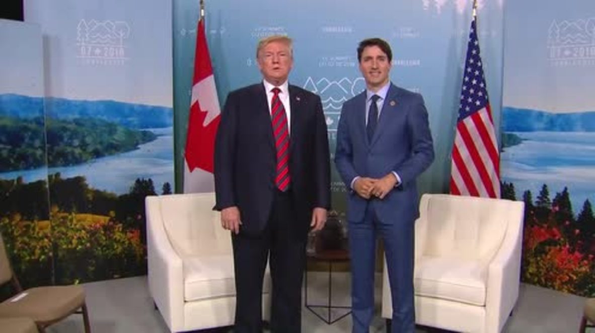 Canada: 'Justin will cut all tariffs!' - Trump and Trudeau soften G7 with trade jokes