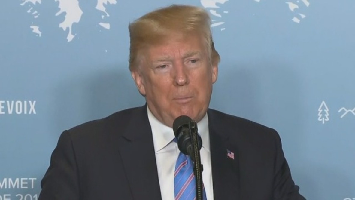 Canada: Trump accuses Obama of 'letting Russia take Crimea'