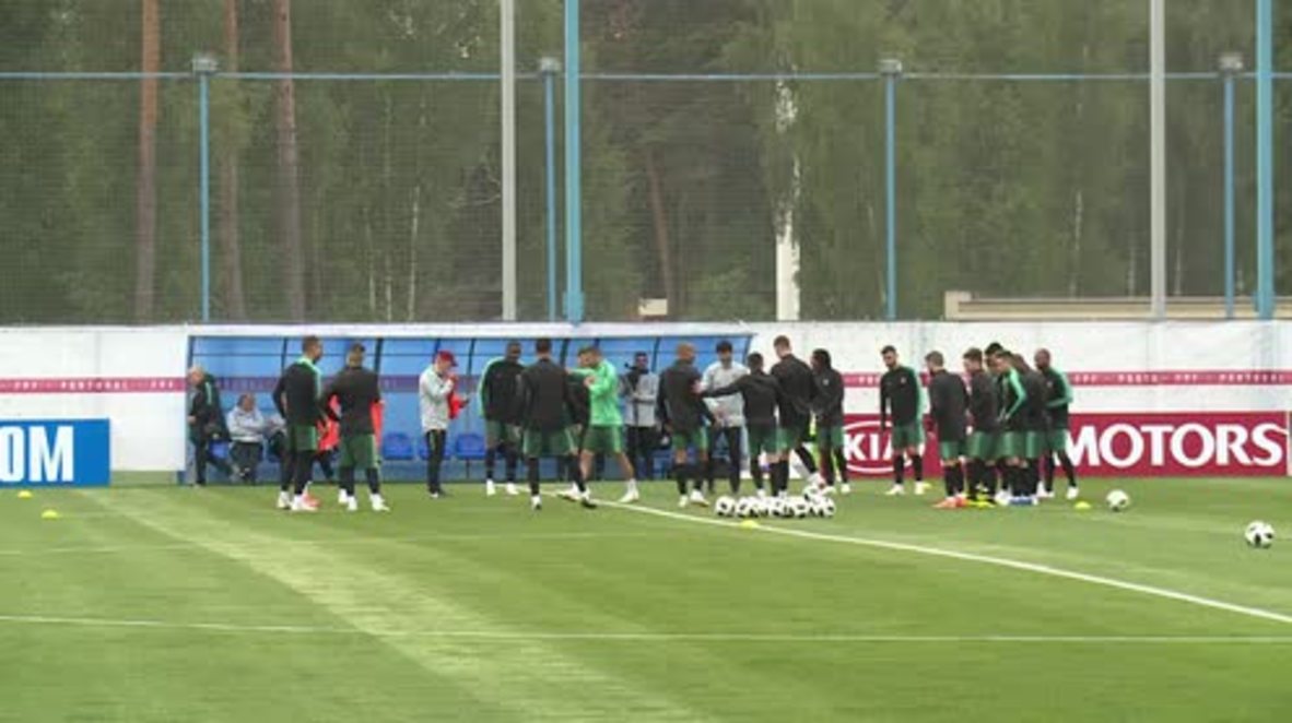 Russia: Portuguese national team trains before World Cup