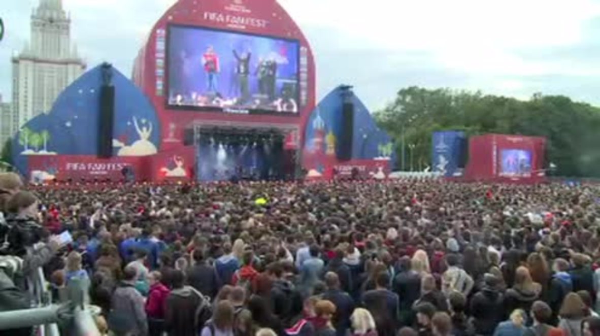 Rusia: Inauguran el Fan Fest de Moscú para deleite de los aficionados que han acudido a Rusia