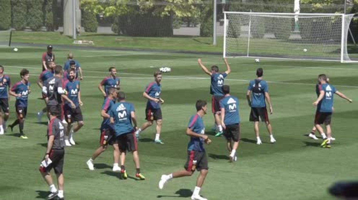 Rusia: El equipo nacional de España entrena en Krasnodar para el Mundial 2018