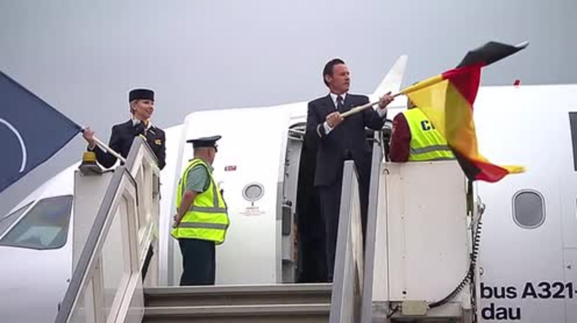 Russia: German national team arrives in Moscow for WC