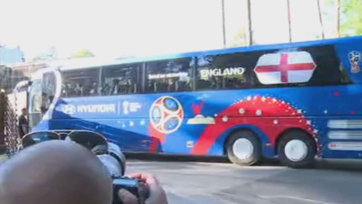 Russia: England squad arrives at its FIFA base in St Petersburg