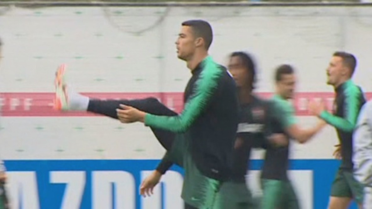 Rusia: La selección portuguesa entrena en Moscú antes del partido contra España
