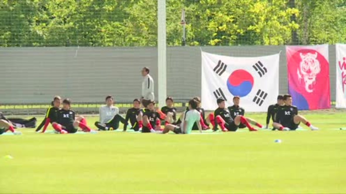 Russia: South Korean team trains for World Cup