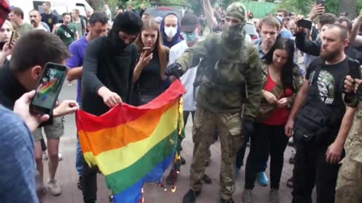Ukraine: Police detain far-right protesters disrupting gay pride in Kiev