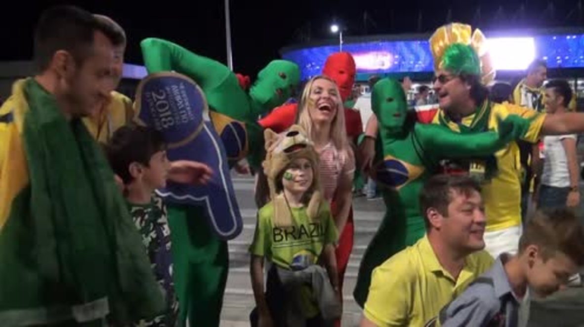 Russia: Euphoric fans hit streets after Switzerland ties Brazil
