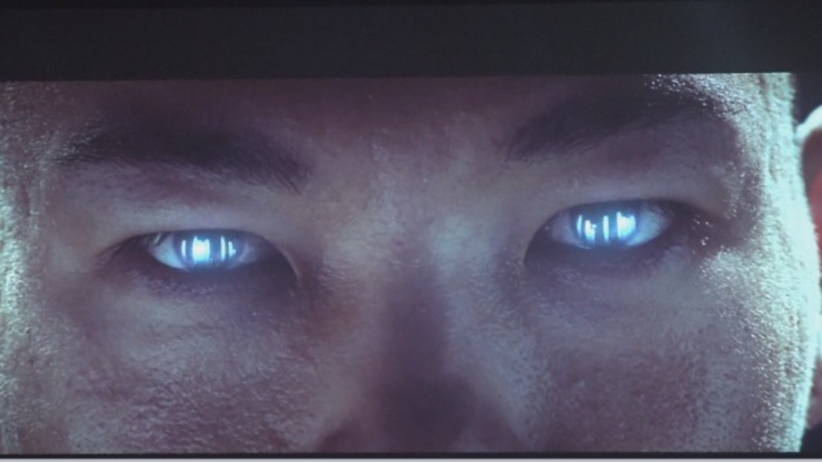 DJ with ALS mixes using EYES