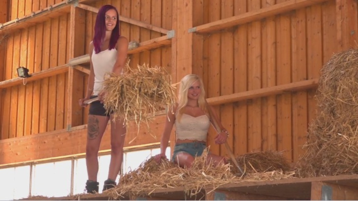 Bavarian girls pose for erotic calendar dedicated to 'farming heroes'