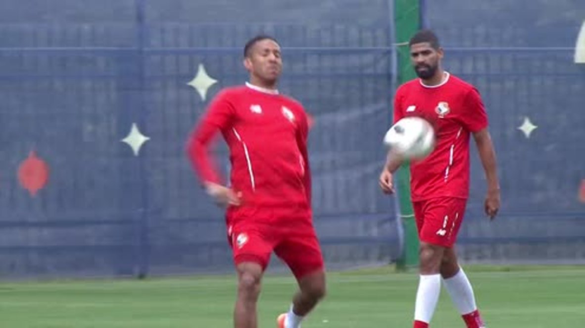 Rusia: El equipo de Panamá y el doble de Kyrie Irving entrenan para su partido contra Inglaterra en Saransk