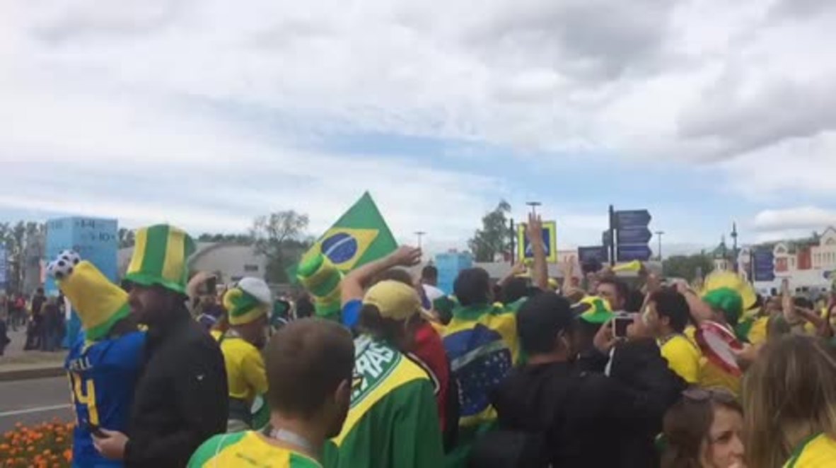 Russia: Brazil fans confident ahead of Costa Rica clash