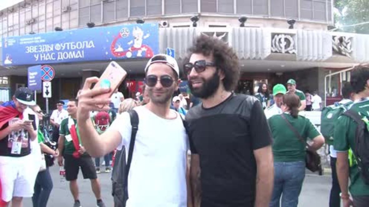 Rusia: Un imitador de Mo Salah causa admiración en Rostov del Don
