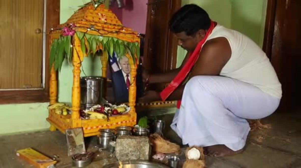 Trump worshipped as a God in Janagaon district