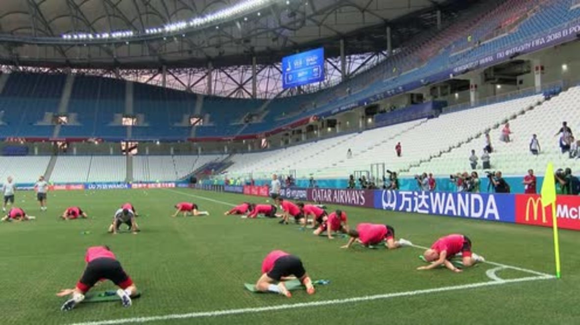 Russia: Poland trains in Volgograd ahead of final WC match against Japan