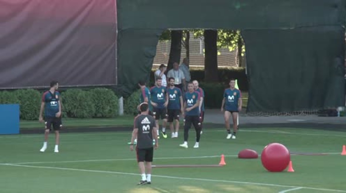 Rusia: España entrena en Krasnodar antes de su partido contra Rusia