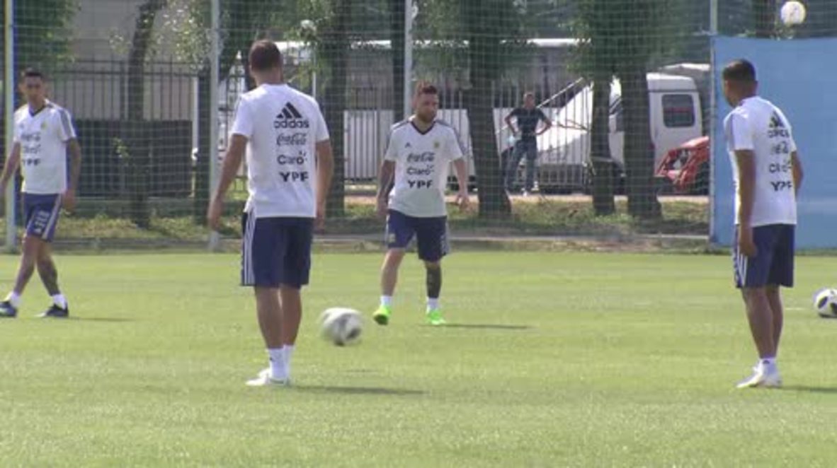 Rusia: Messi se prepara para el partido contra Francia