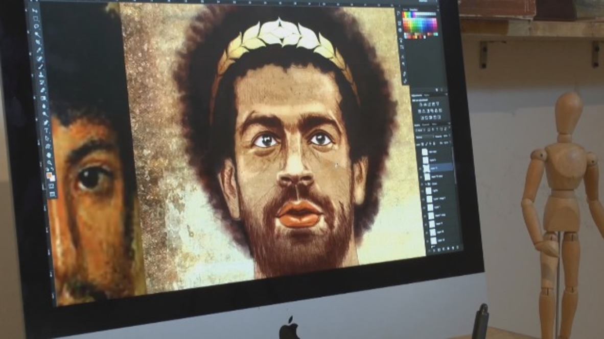 Egyptian artist depicts football stars as Coptic saints