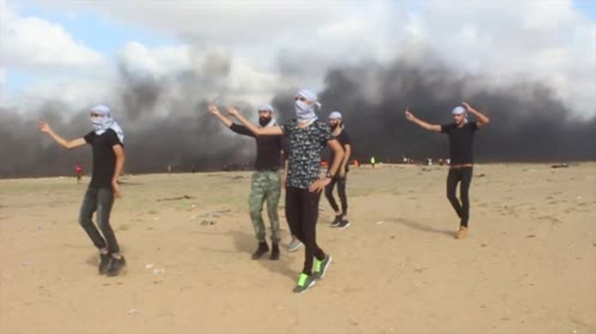 State of Palestine: 'Great Dance of Return' - Dabke performed at Gaza border