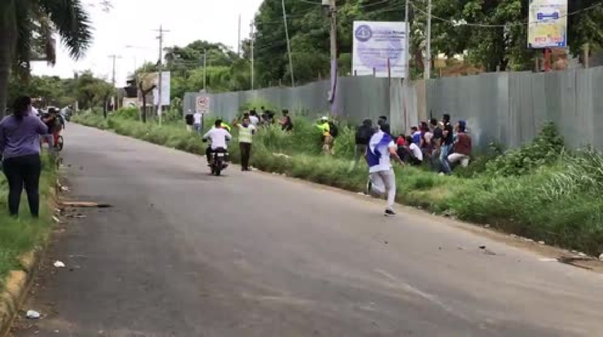 Nicaragua: Armed men fire on student demo leaving 11 wounded *GRAPHIC*