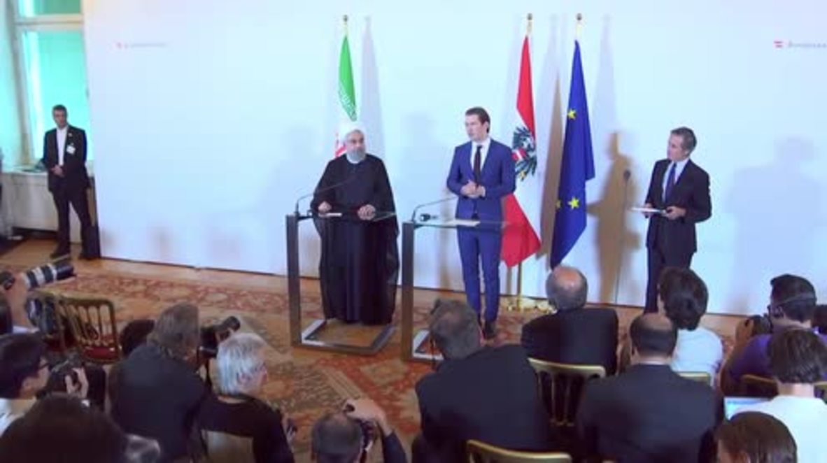 Austria: Kurz and Rouhani discuss Iran nuclear deal in Vienna