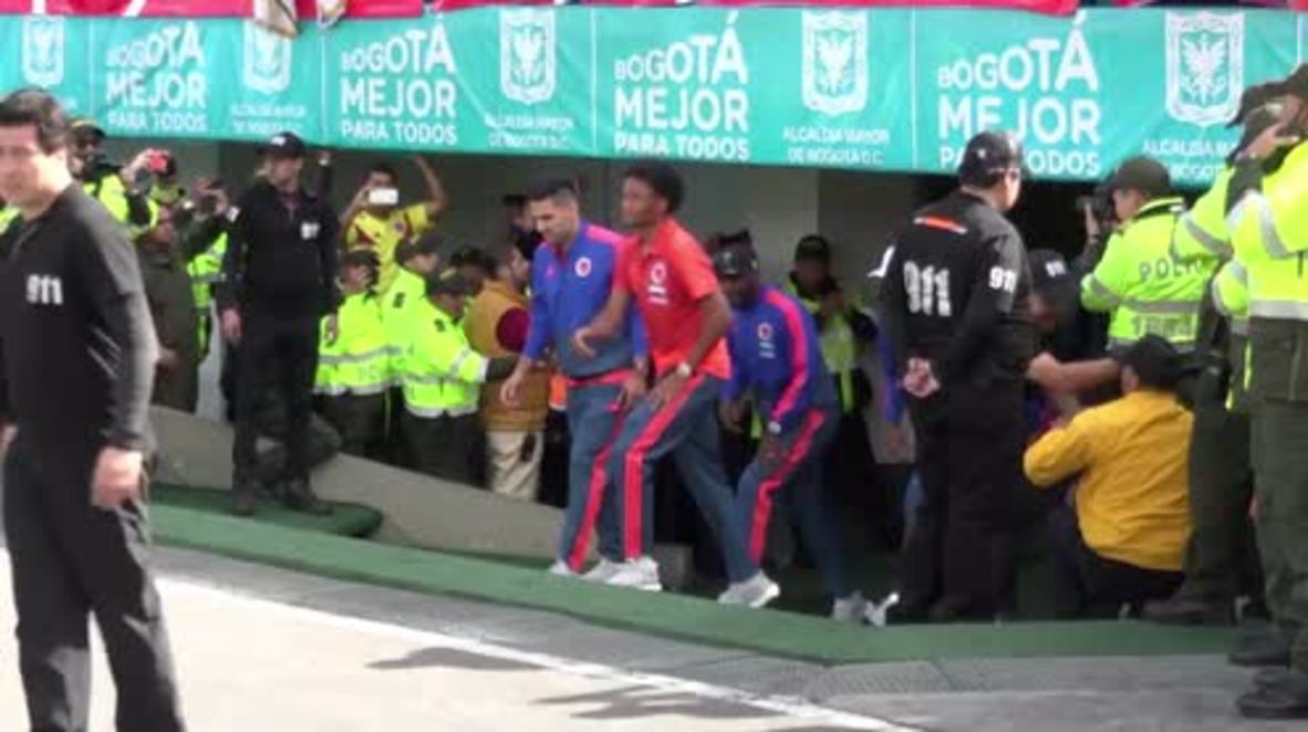 Colombia: A very warm welcome for Colombian squad in Bogota after WC exit