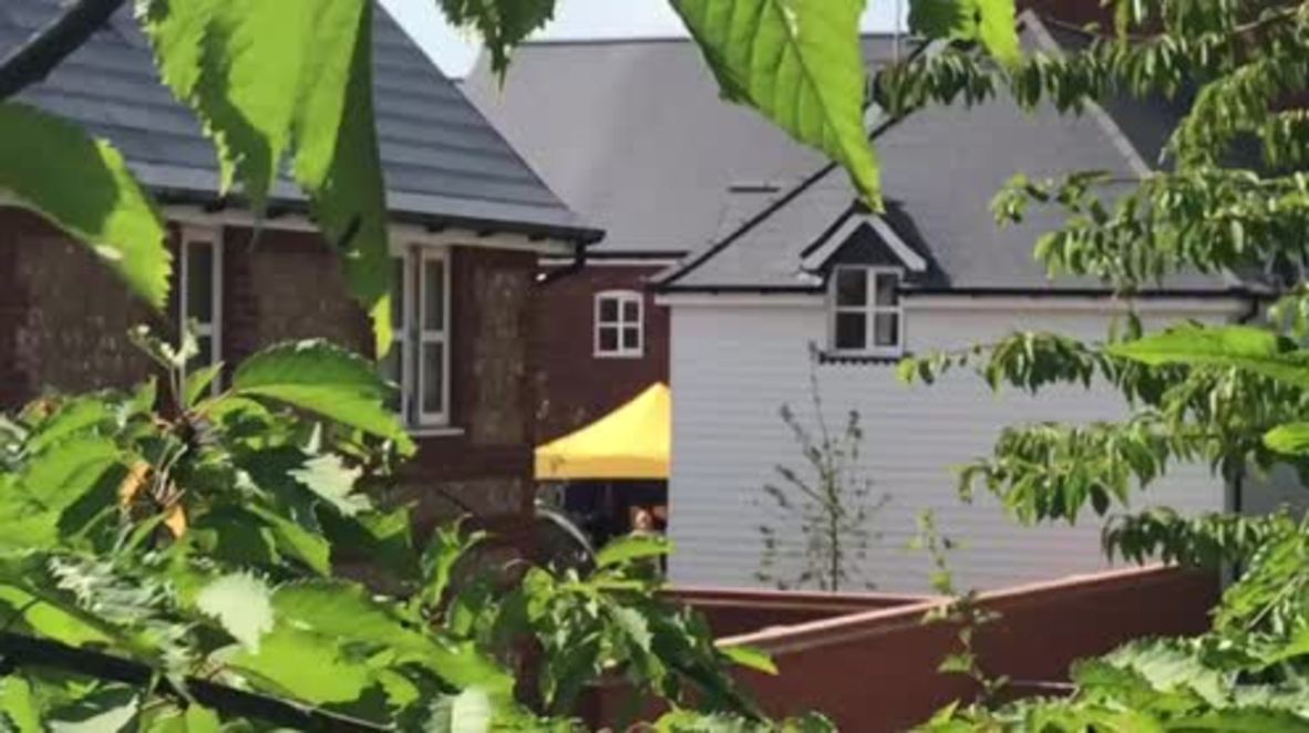 UK: Chemical inspectors in hazmat suits enter couple's Amesbury home