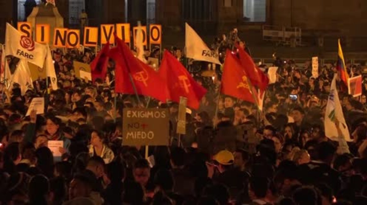 Colombia: Protesters rally in Bogota against activist killings