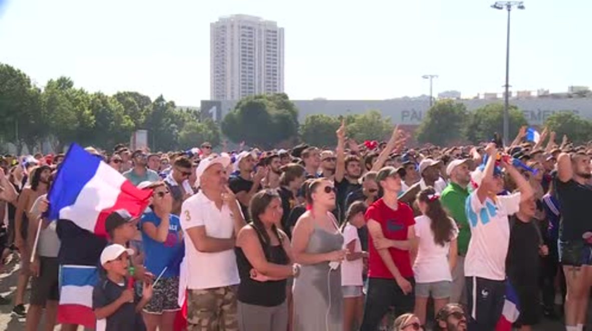 France: Marseille celebrates second France goal in WC final
