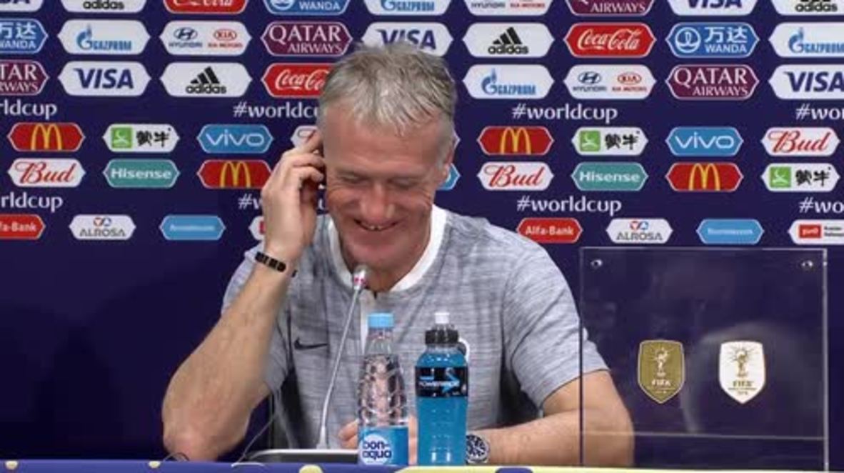 Russia: Champagne shower for French coach after historic World Cup victory