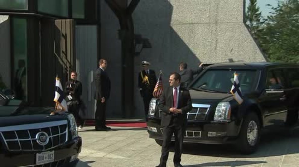 Finland: Trump leaves Finnish President's residence ahead of meeting with Putin