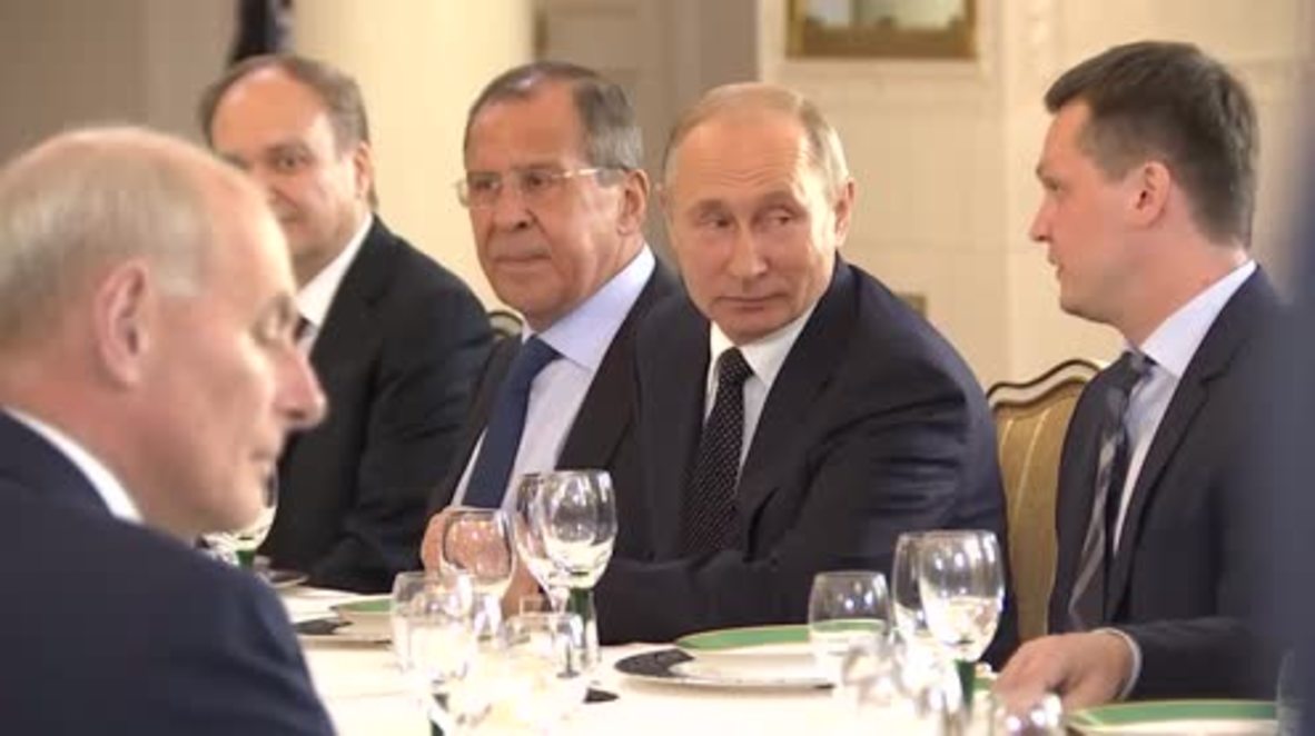 Finland: Trump and Putin sit down for working lunch in Helsinki