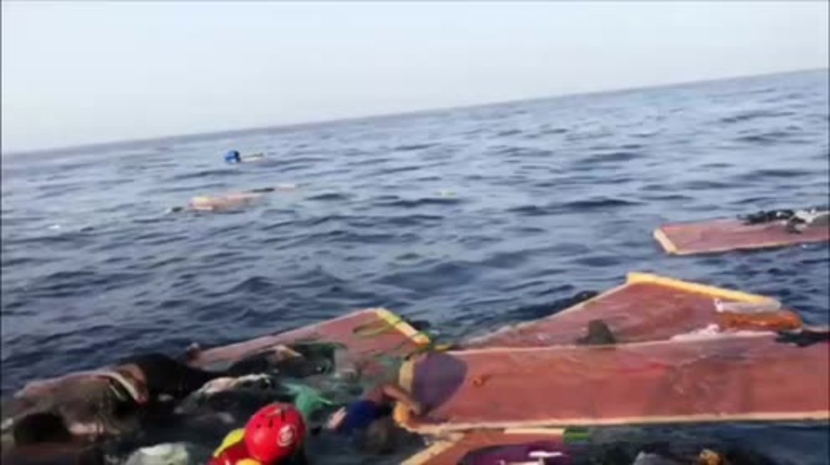 Mediterranean Sea: Rescue ship finds woman and child dead on destroyed migrant boat
