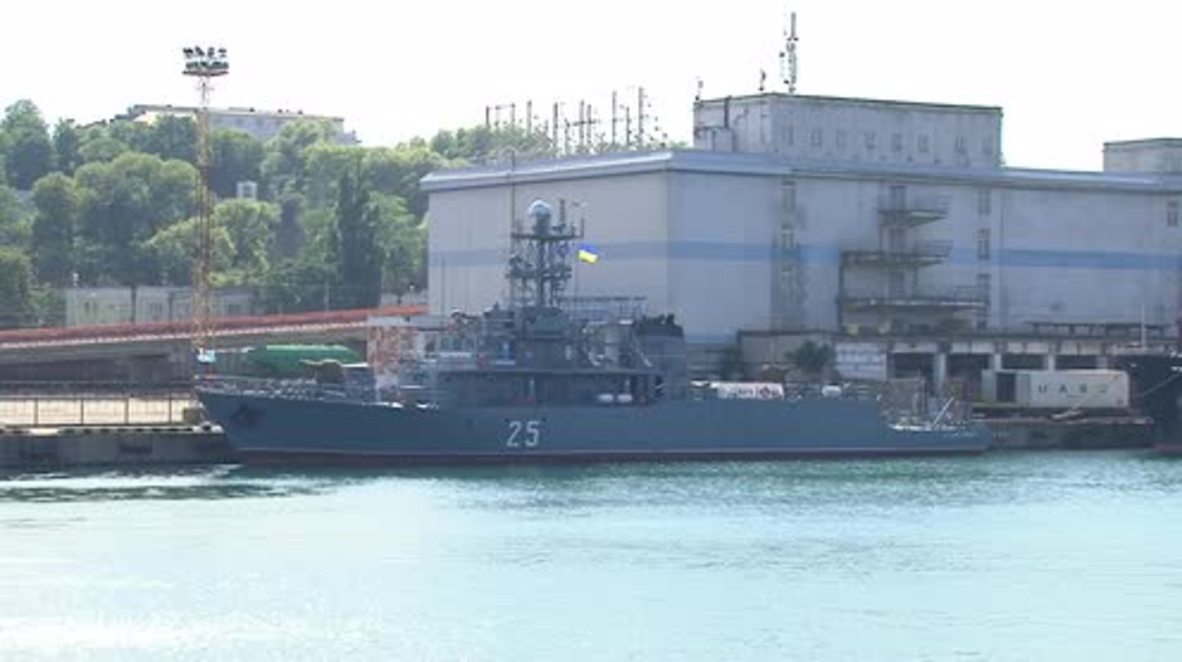 Ucrania: Buques de cuatro países de la OTAN entran en el puerto de Odesa
