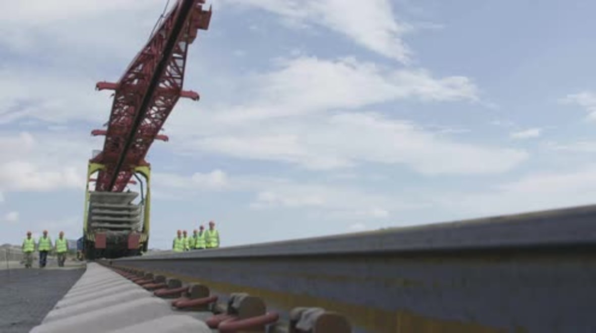 Russia: Construction begins on Kerch Strait Bridge Railway