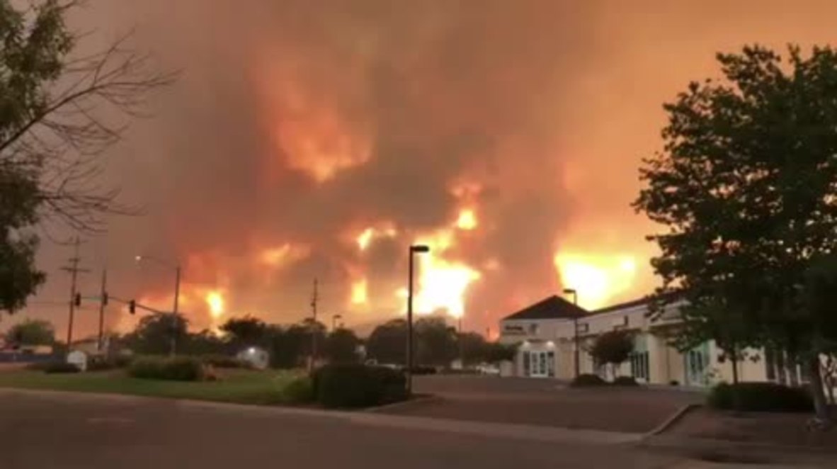 USA: One killed, 3,200 evacuated from inferno in north California