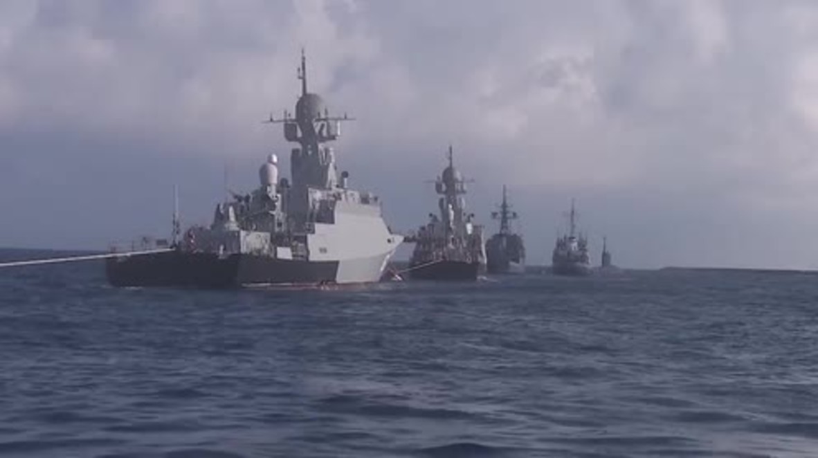 Syria: Russian Navy celebrates Navy Day parade in Tartus