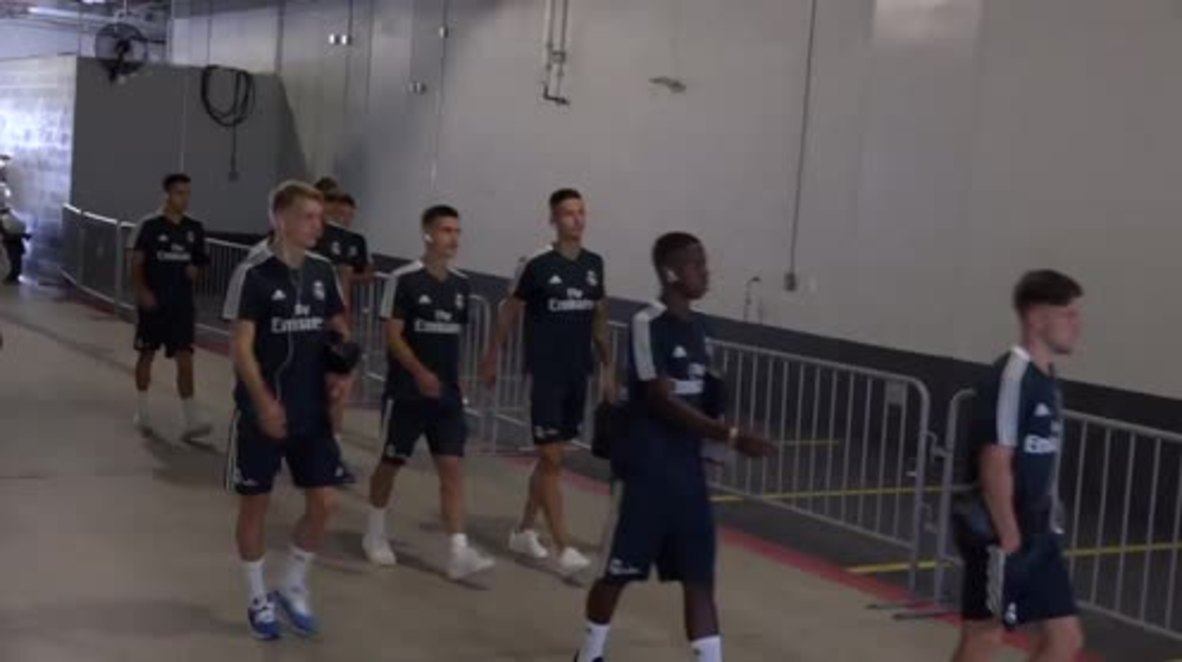 USA: Real Madrid train ahead of Manchester United match in Miami